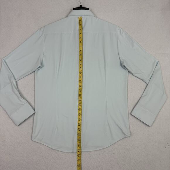 Barbell Apparel Motive Dress Shirt Mens M Light Blue Performance Stretch - Picture 5 of 11
